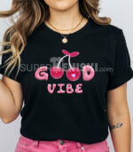 Дамска тениска Good Vibe 3D черешки - Изображение 3