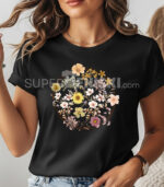 Дамска тениска с Цветя в кръг - Изображение 3