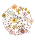 Дамска тениска с Цветя в кръг - Изображение 2